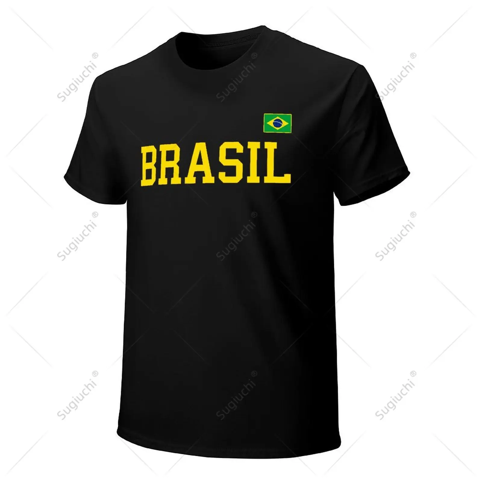 Unisex Men Brazil Brasil Gift Brazilian Flag Tshirt Tees T Shirts Women Boys 100% Cotton T-Shirt