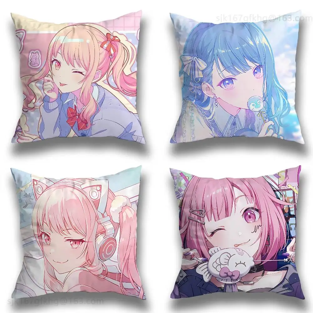 

Anime P-PJSK Birthday Cosplay pillowcase casual style decoration, suitable for home decoration (excluding pillow core)