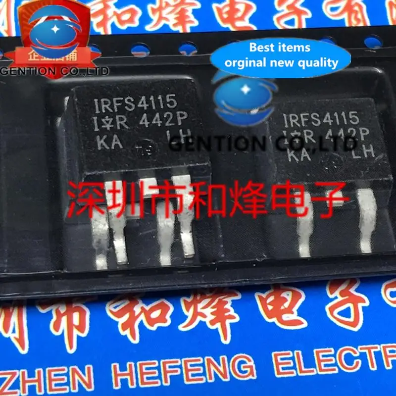 10PCS IRFS4115 TO-263 150V 105A em estoque 100% novo e original