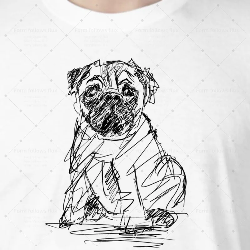 

2026 men T-Shirt Hoodie Pug Dogs Hand Drawn Comic style Unisex S-6XL Plus Size Friendly