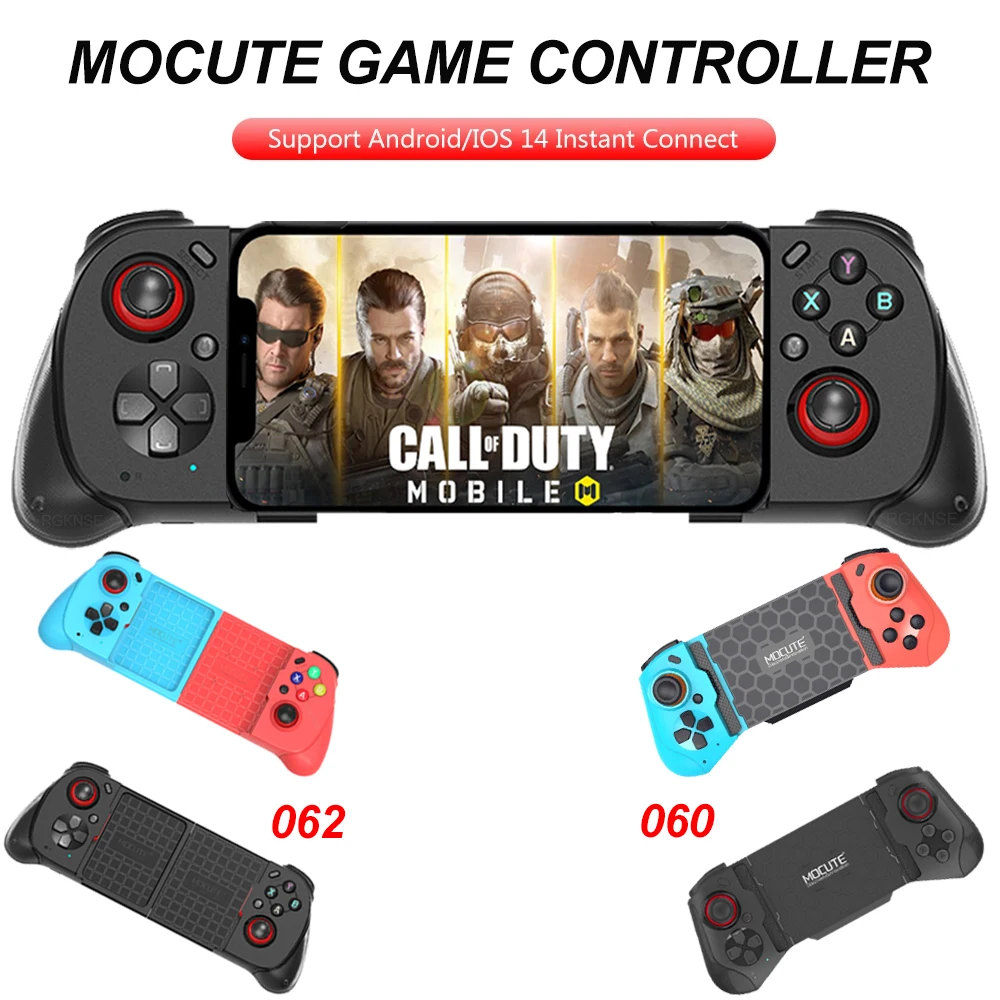 

Mocute gamepad062 mobile phone controller with expandable 060 game controller support for Android/iOS mobile game controllers