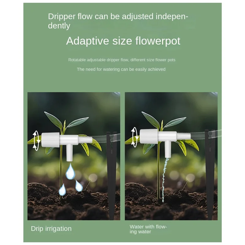 VVNB-Usbcharging Regolatore di irrigazione con temporizzazione intelligente Pianta da interno Giardino Prato Vaso da fiori Irrigatore automatico a goccia