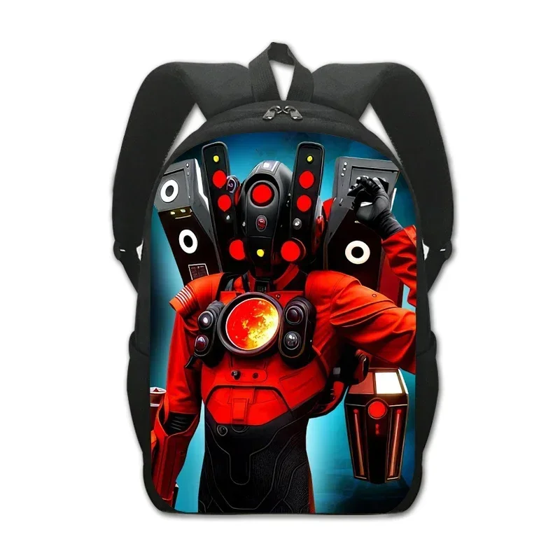 

Skibidi Toilet Printed Schoolbag, Student Backpack, Boys And Girls Backpack, Titan Speakerman Casual Backpack