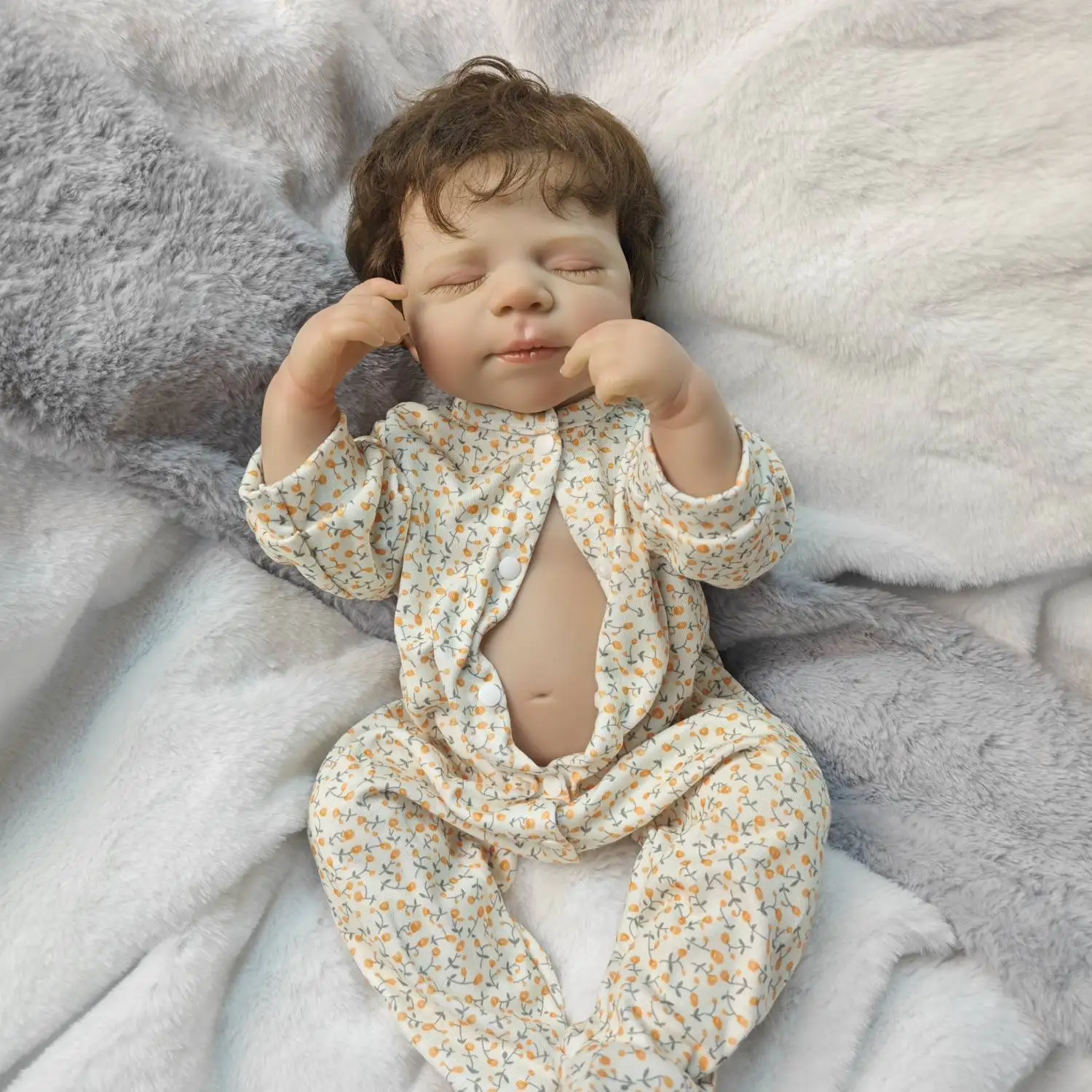 Realistische herboren babypoppen 18 inch levensechte babypoppen met full body vinyl die er echt uitzien pasgeboren babypop voor meisjes