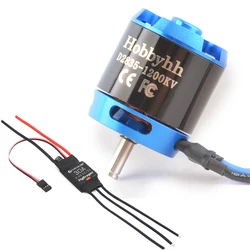 Hobbyhh 2835 silnik bezszczotkowy 1200kv moc 295W z wtyczką 3.5mm wyposażony W 30A ESC dla DIY szybowiec samolot i UAV