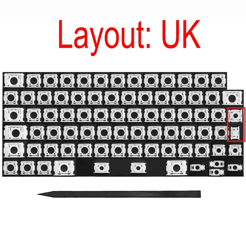 New Keyboard Scissor Clips Hinge Set Replace For Macbook A2442 A2485 A2779 A2780 A2681 A2918 A2991 A2992 A3113 A3114 A3240 A3241