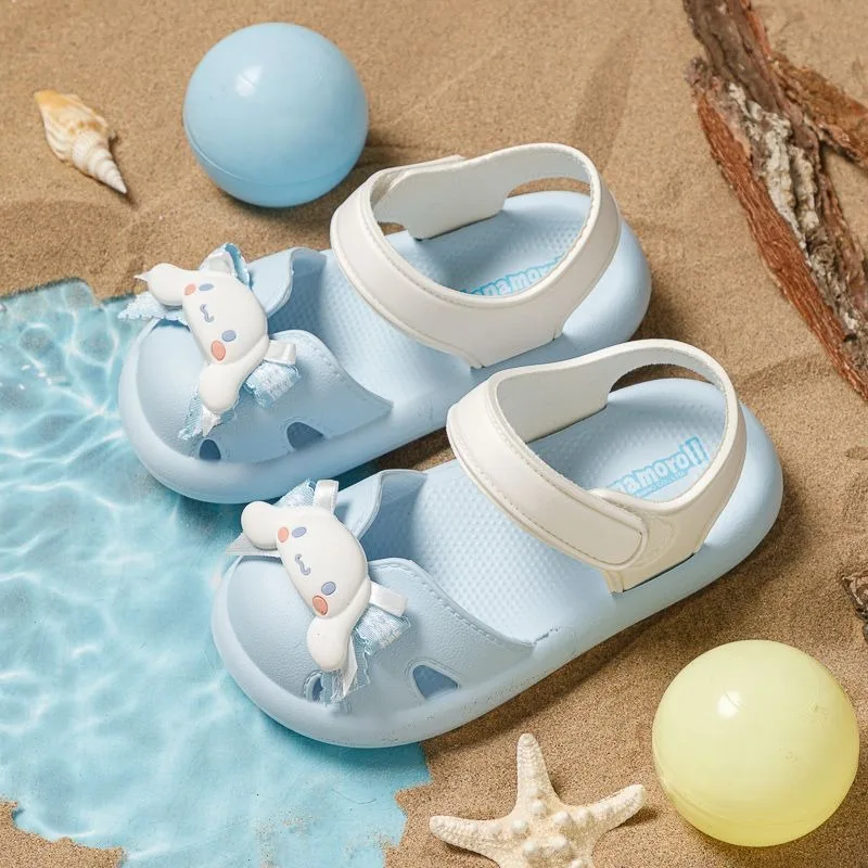 

Cinnamoroll Anime Kawaii Sanrio Ins Fashion Girl Beach Sandals Cute My Melody Soft Sole Comfortable Slipper Gifts for Girls