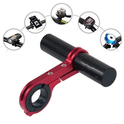 Bike Handlebar aluminum alloy bicycle handlebar extender mountain bike bicycle front light bracket lamp flashlight accessories