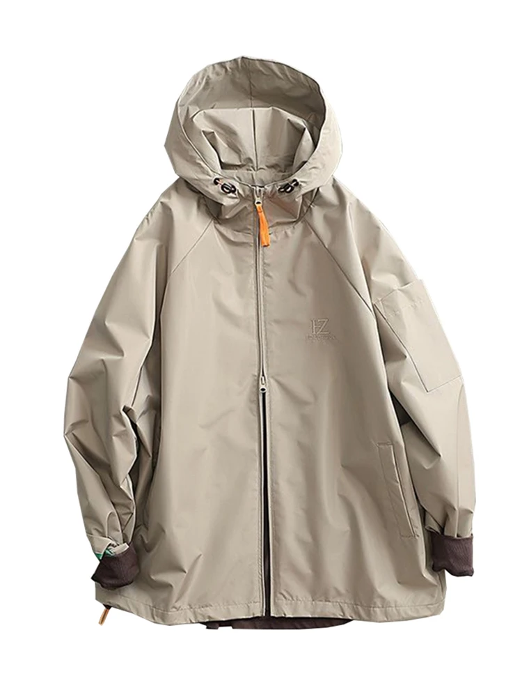 

Винтажные уличные куртки для мужчин и женщин Y2k, уличная одежда, большие размеры, Весенняя ветровка с капюшоном в стиле Харадзюку, пальто, корейская модная верхняя одежда