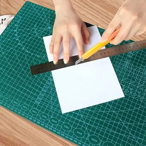 A3 PVC Cutting Mat Single Side Patchwork Cut Pad for Workbench Patchwork Sewing Manual DIY Knife Engraving Leather Cutting Board