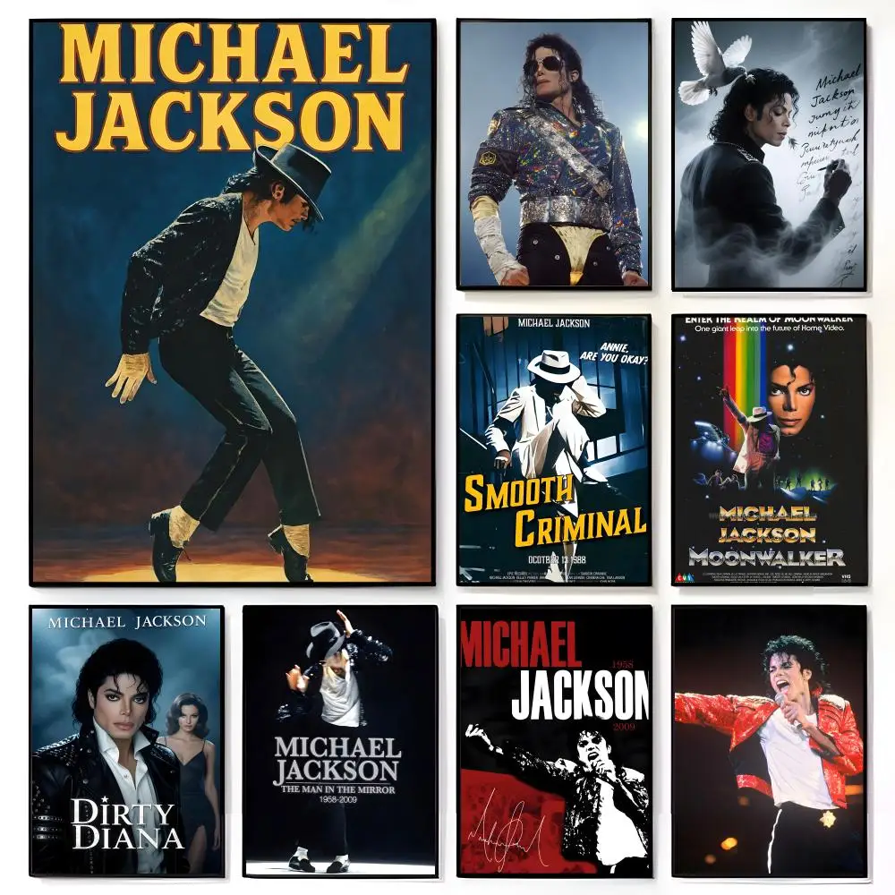 1PC M-Michael Jackson King of Pop Poster American Film Mural Home Childrens Room Wall Decor Print