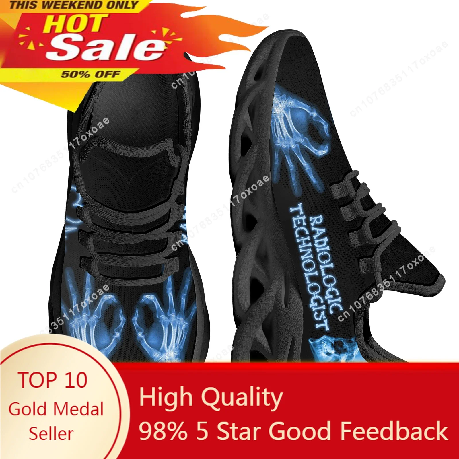 

Men Sneakers Shoes Radiologic Technologist Blue Print Casual Men's Lightweight Flats Footwear Zapatillas Hombre 2023