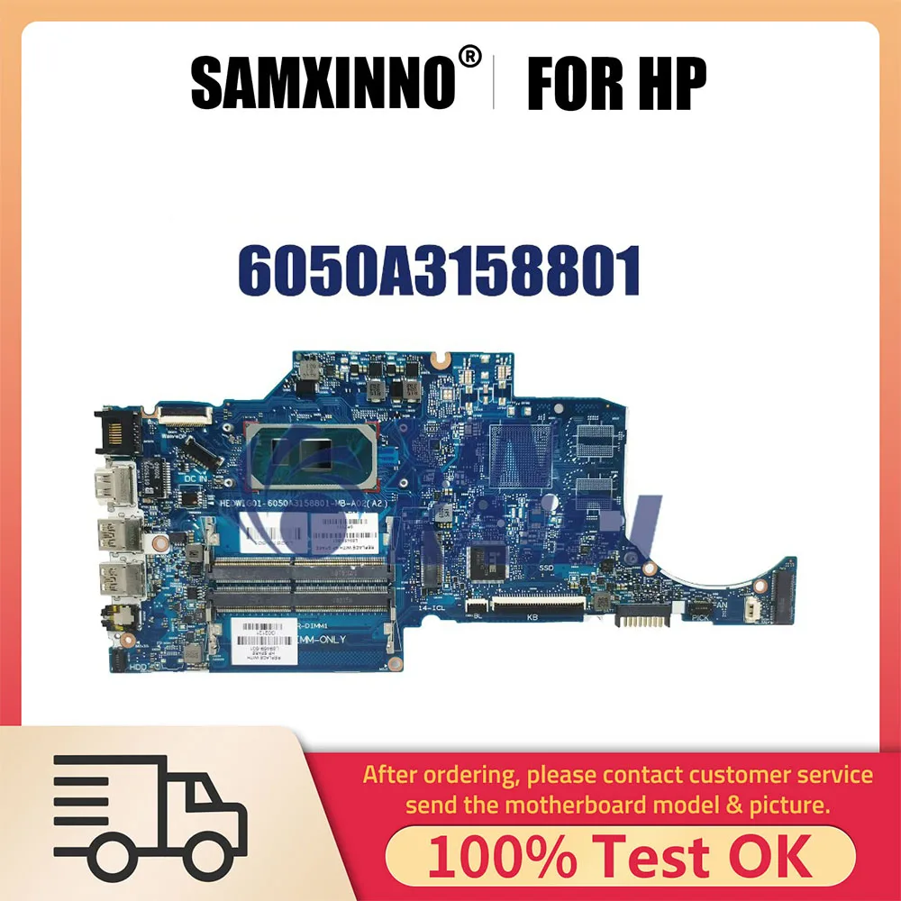 

Notebook Mainboard For HP 14-CF 14-CK 240 G7 240 G8 L89469-601 L89470-601 Laptop Motherboard CPU I3 I5 I7 10th Gen 6050A3158801