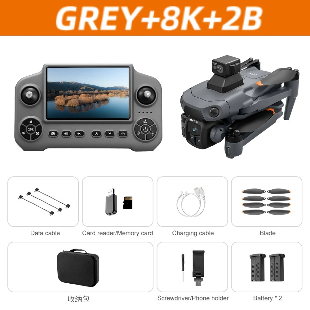 Lenovo V918 MAX GPS Dron Borstelloze motor HD-camera RC-scherm Slimme obstakelvermijding Quadcopter Intelligent vliegend speelgoed Nieuw