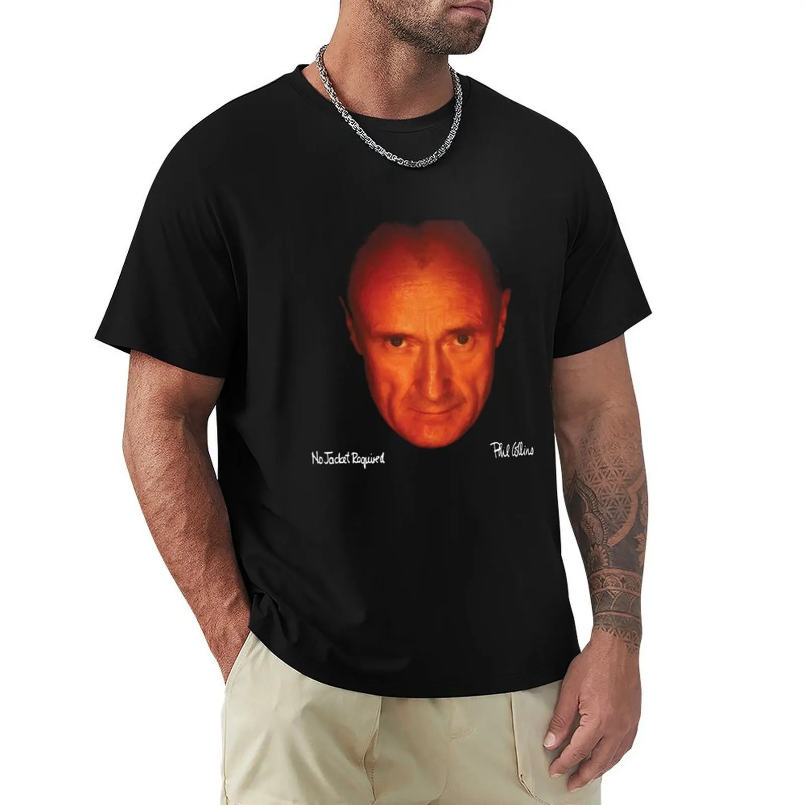 Phíl Music Cóllíns No Jacket Required Album Cover T-Shirt t shirt man luxury T-Shirt