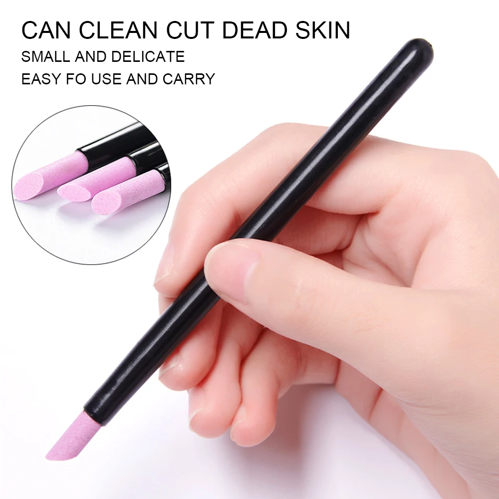 Quartz Stone Scrub Nail File Rods Cuticle Remover Dead Skin Remover Perfect Gift Lightweight Portable Handy Use Manicure Tools