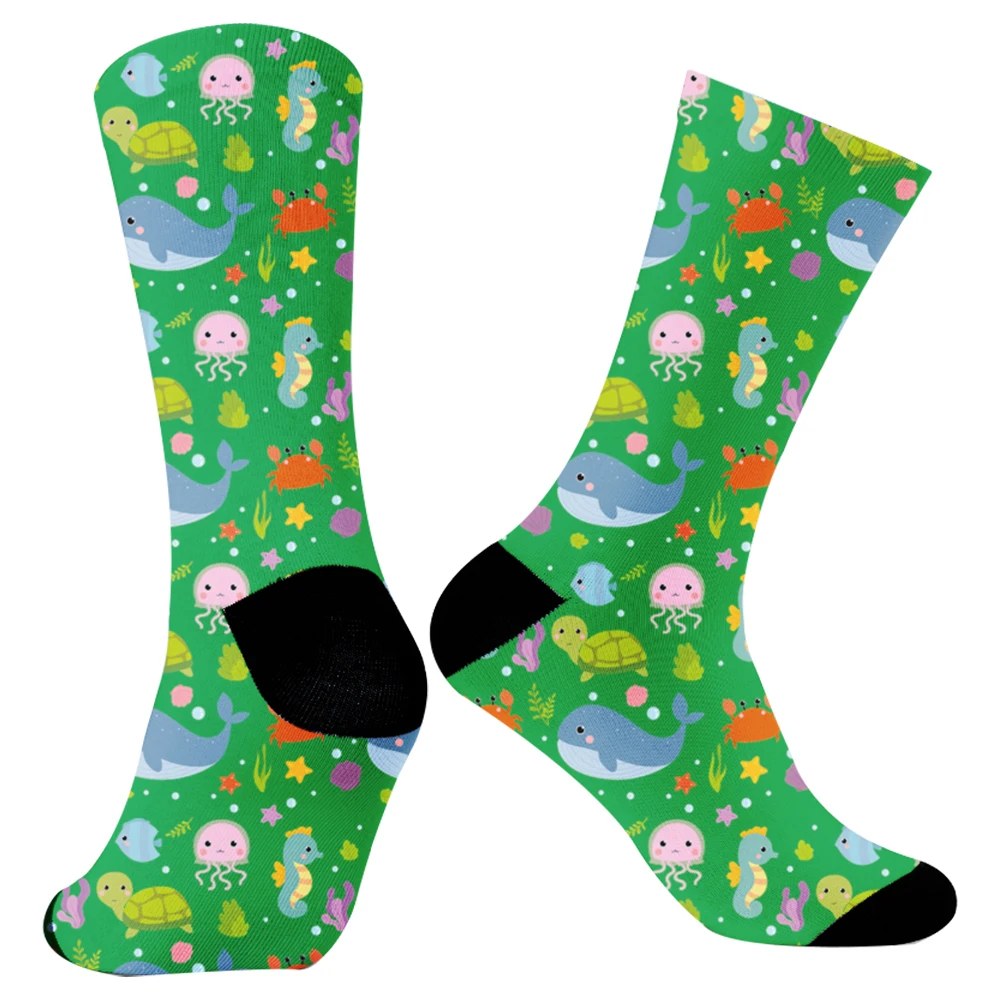 Halloween Cute Cartoon Socks 2024 New Summer Harajuku Hip-Hop Animal Print Cotton Socks