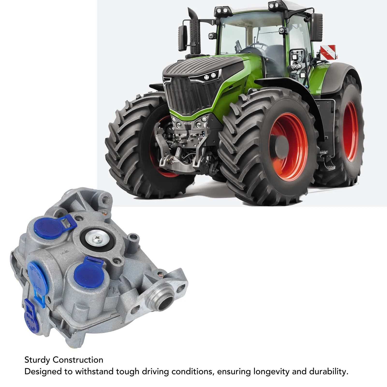 

Trailer ABS Relay Valve Enhanced Safety 9730110220 Performance Relay Valve Metal for Wabco S4725000072 9730110240 USA