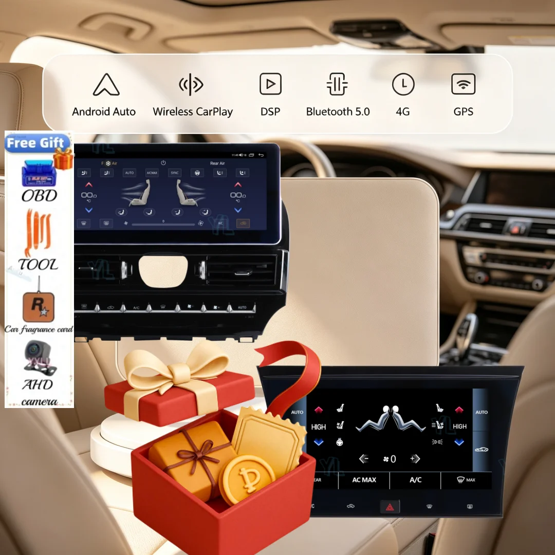 12.3 Inch Touch Screen For Chrysler 300C 300 300S 2011-2023 Android 14.0 Car Radio Stereo Multimedia Player Receiver GPS 4G WIFI