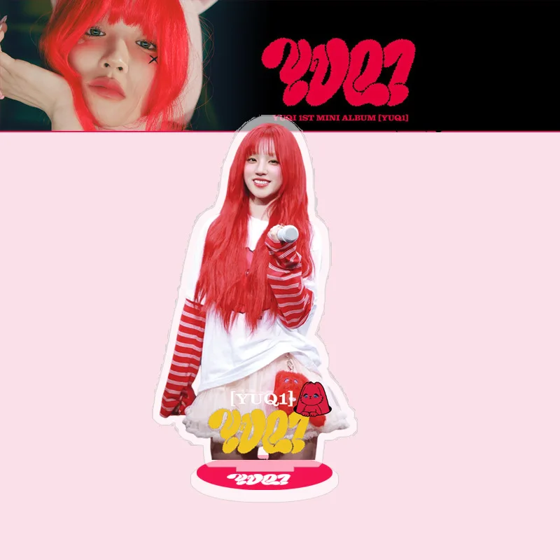 KPOP (G)I-DLE YUQI MINI Album Acrylic Double-sided Standing Plate Song Yuqi Concept Desktop Ornament Fans Collection Gifts