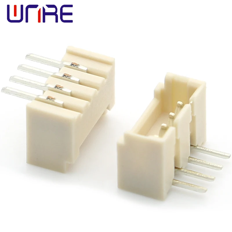 1.25T Gebogen Pin 4PIN Pin Klemmenblok Lint Connector Verticale Gebogen Plug 90 Graden Connector Enkele Rij Socket