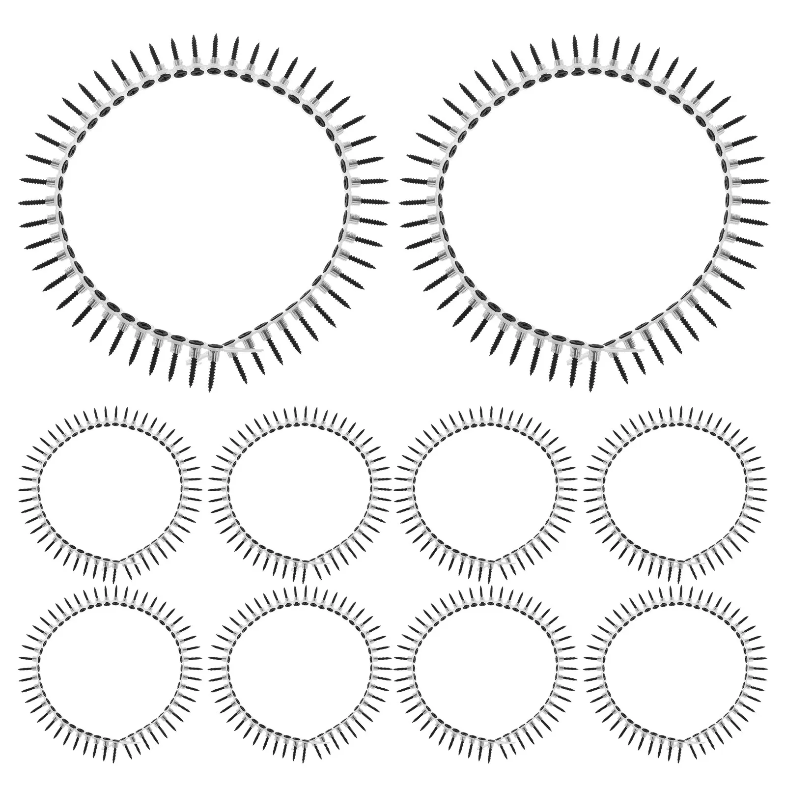 1000Pcs Plastic Chain Drywall Screws Heavy Duty Collated Screws for Fast Easy Installation in Renovation Woodworking and Wall