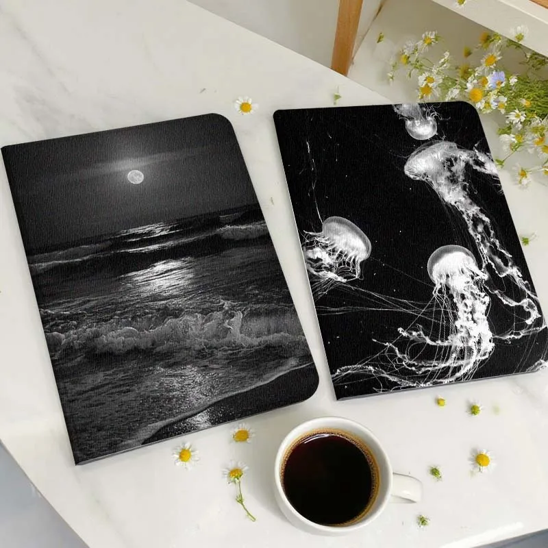 

Full Moon Sea Waves Tablet Case For Huawei Honor MatePad MediaPad Air 5 6 7 11 V6 V7 V8 V9 X9 X8 T10 T10s C5e T5 Gift