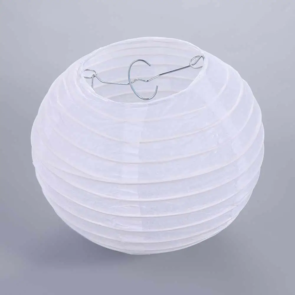 Festival Birthday Chinese Mid Autumn Round DIY Lamp Hanging Lantern Ball Paper Lantern White Lantern Paper Lamp