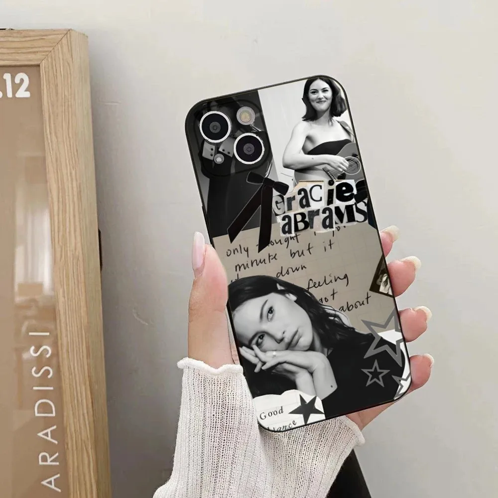 G-Gracie Abrams Singer 21 Phone Case For iPhone 15,14,13,12,11 Plus,Pro,Max,XR,XS,X,7,8 Plus,SE,Mini Silicone Soft