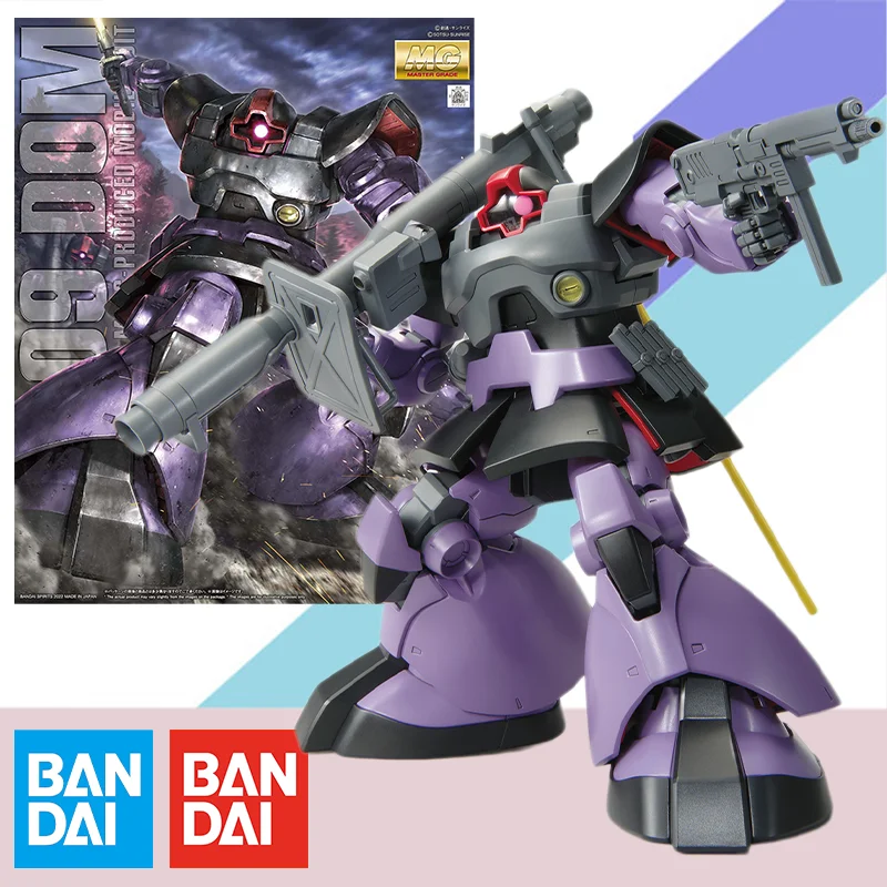 

Bandai Original MG 1/100 GUNDAM Anime Model DOM Action Figure Assembly Model Kit Robot Collection Toy Gift for Children Kids