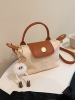 2025 new mini ladies portable dumpling bag light luxury high-end nylon cloth casual one-shoulder messenger mobile phone bag