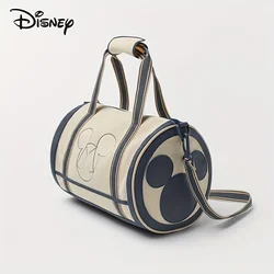 Disney Mickey Bag Travel StorageLarge Capacity Printed Bowling Style Canvas Gym Shoulder Bag Personality Temperament Portable