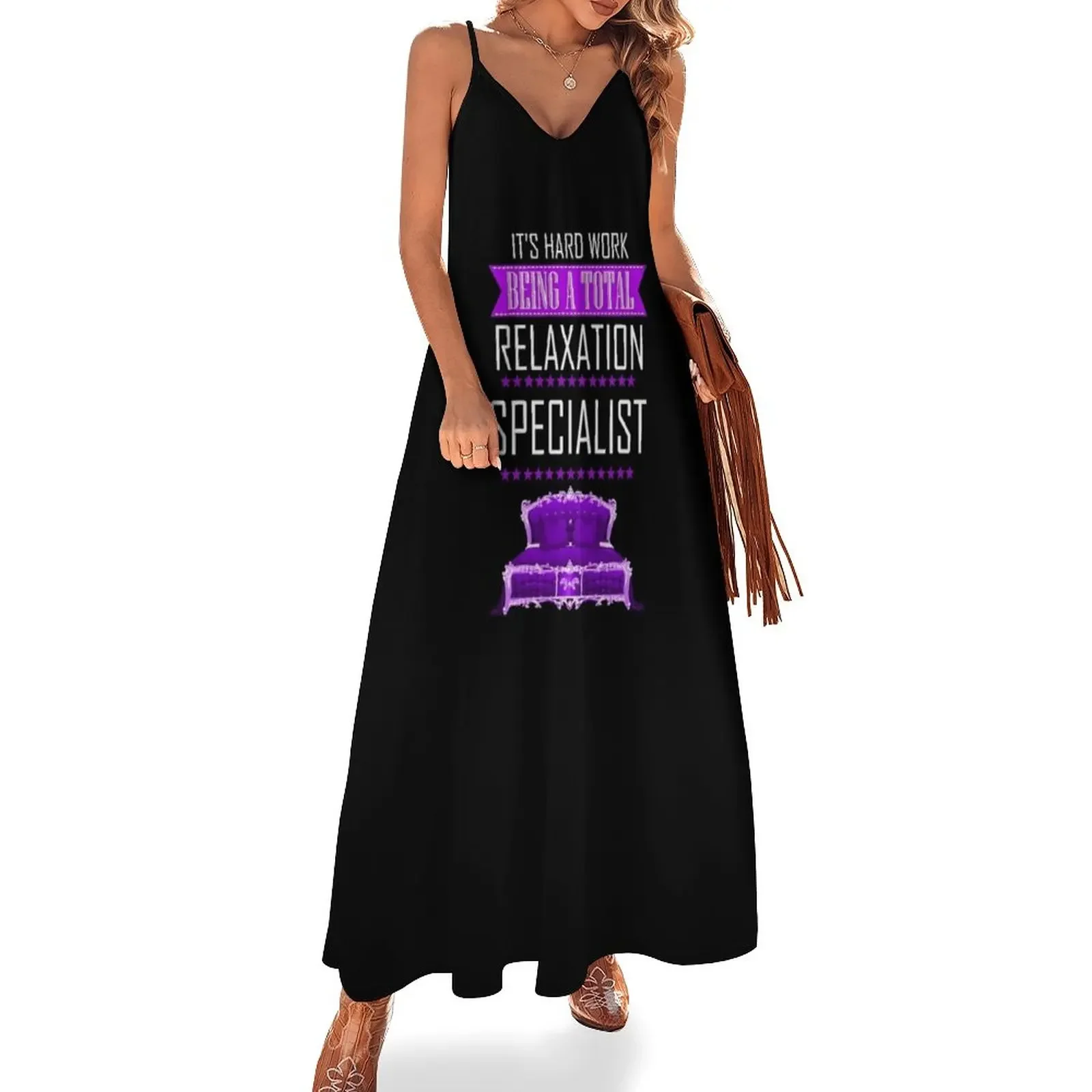 

Relaxation Specialist (purple) Sleeveless Dress summer women's dress 2024 dress for women 2024