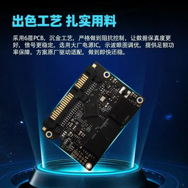 2.5 Inch SATA3 Solid State Drive 128GB 256GB 512GB 1TB 2TB High-Speed Read 530MB/s Write 500MB/s for Tablets Security Systems
