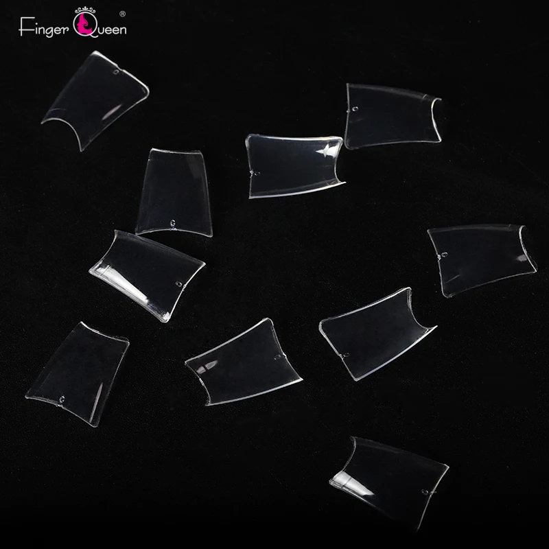 100Pcs Duck Shape False Nail Tips Acrylic Gel X Tips Capsule Press on Nails Extension System Accessories Fake Nail Manicure Tool