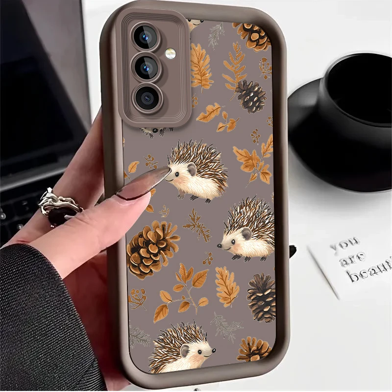 Funda de erizo para Samsung Galaxy A53 A50 A50S A36 5G A35 A34 A33 A32 A30 A26 A24 A23 A22 A20 A16 A15 A14 A13 A12 4G A06