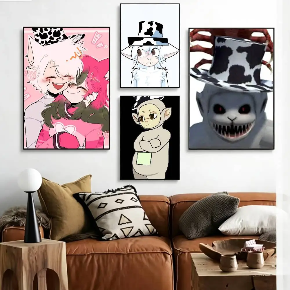 

Horror Game S-Slendytubbies 3 G-Guardian Poster HD Self Adhesive Waterproof Wall Art Ideal for Home Office Dorm Gift