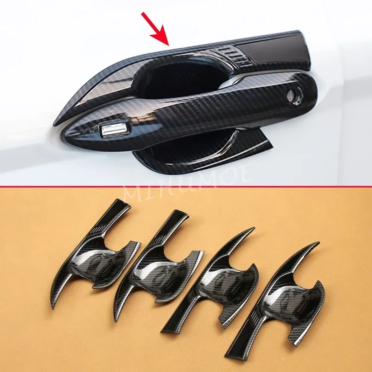 

Carbon Fiber Door Handle Surround For Toyota Camry 2018 2019 2020 2021 2022 2023 2024 Protector Molding