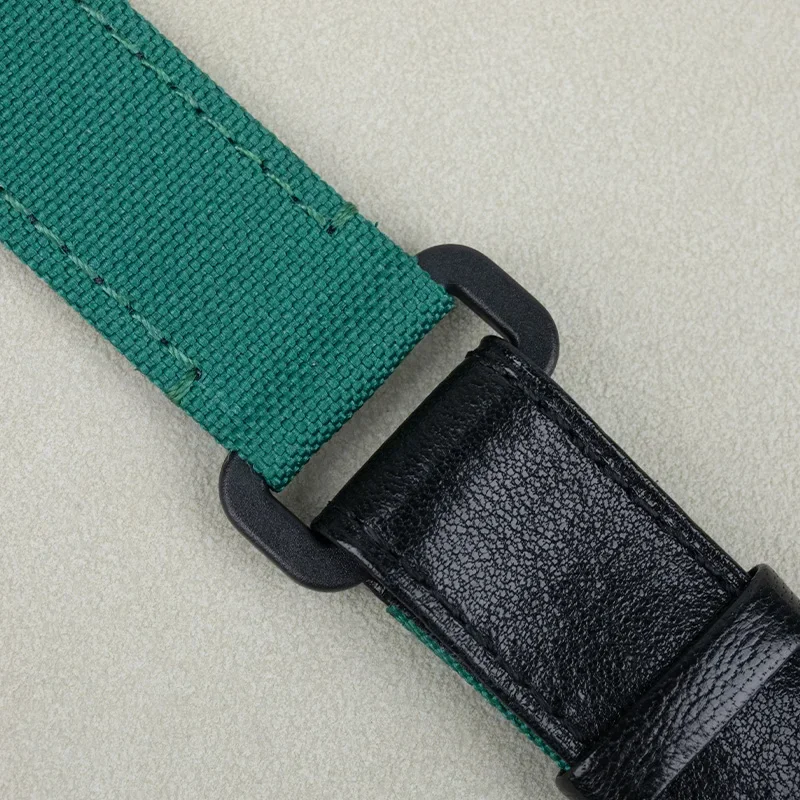 20 مللي متر نهاية منحنية اثنين الربيع بار قابل للتعديل نسيج النايلون الجلود أسود أبيض حزام (استيك) ساعة ل رولكس حزام دايتونا الغواصة diw Wat