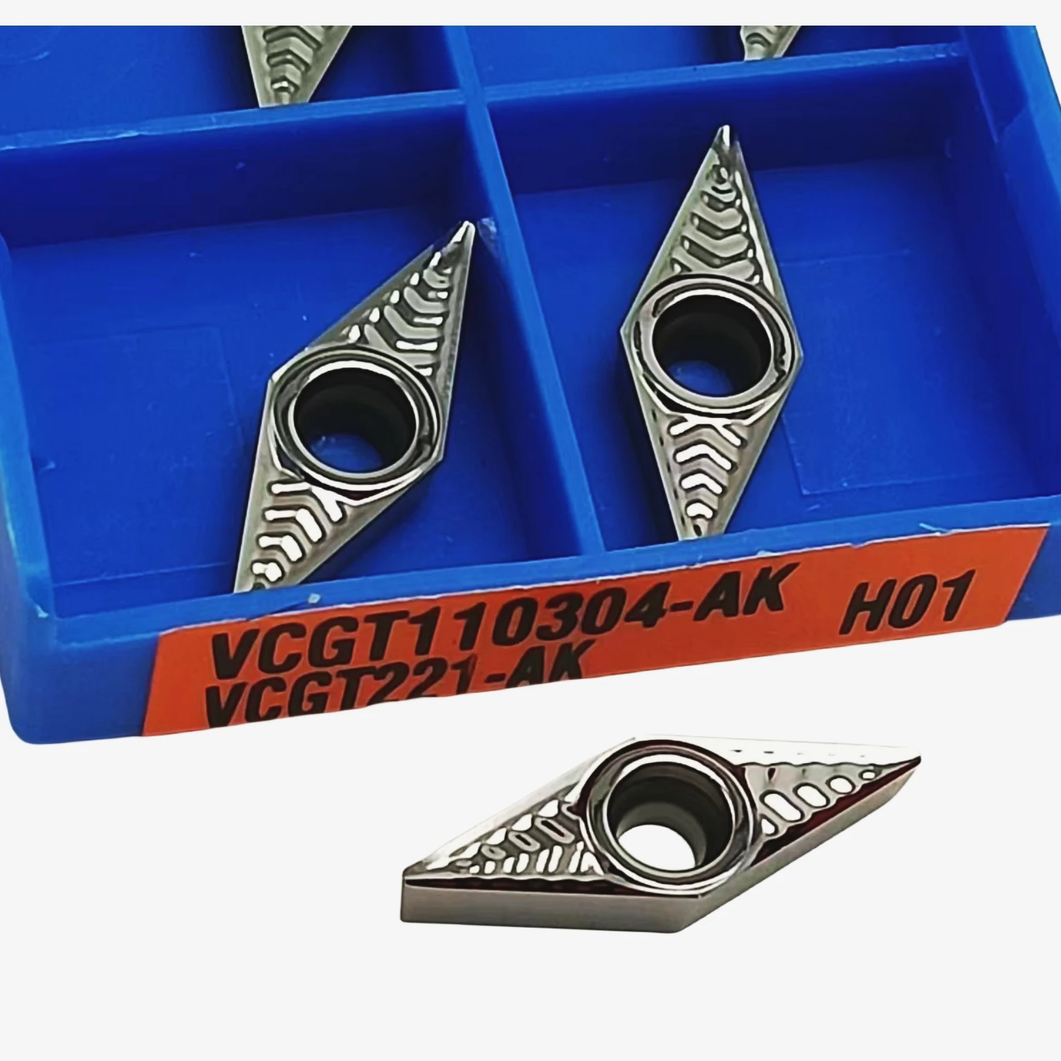 VCGT110304 VCGT110308 VCGT110302 High quality Diamond inserts Lathe tool Turning insert CNC Turning tools