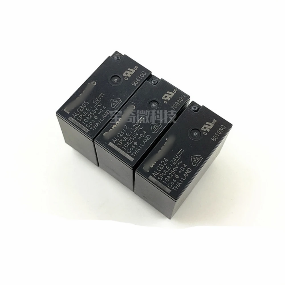 2PCS/Lot  Relay  ALQ305  ALQ312  ALQ324  JQ1AP-5V 12V  24V-F  10A  4PIN