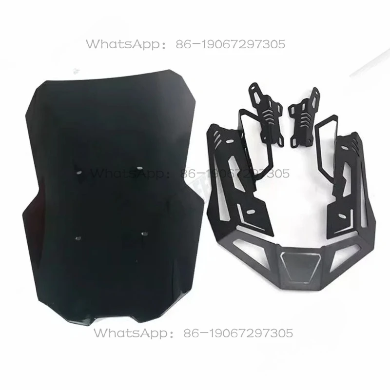 For 160 Accessories Adv160 2020-2024 Motorcycle Front Windshield Windbreak Windscreen with Bracket Deflector Kit
