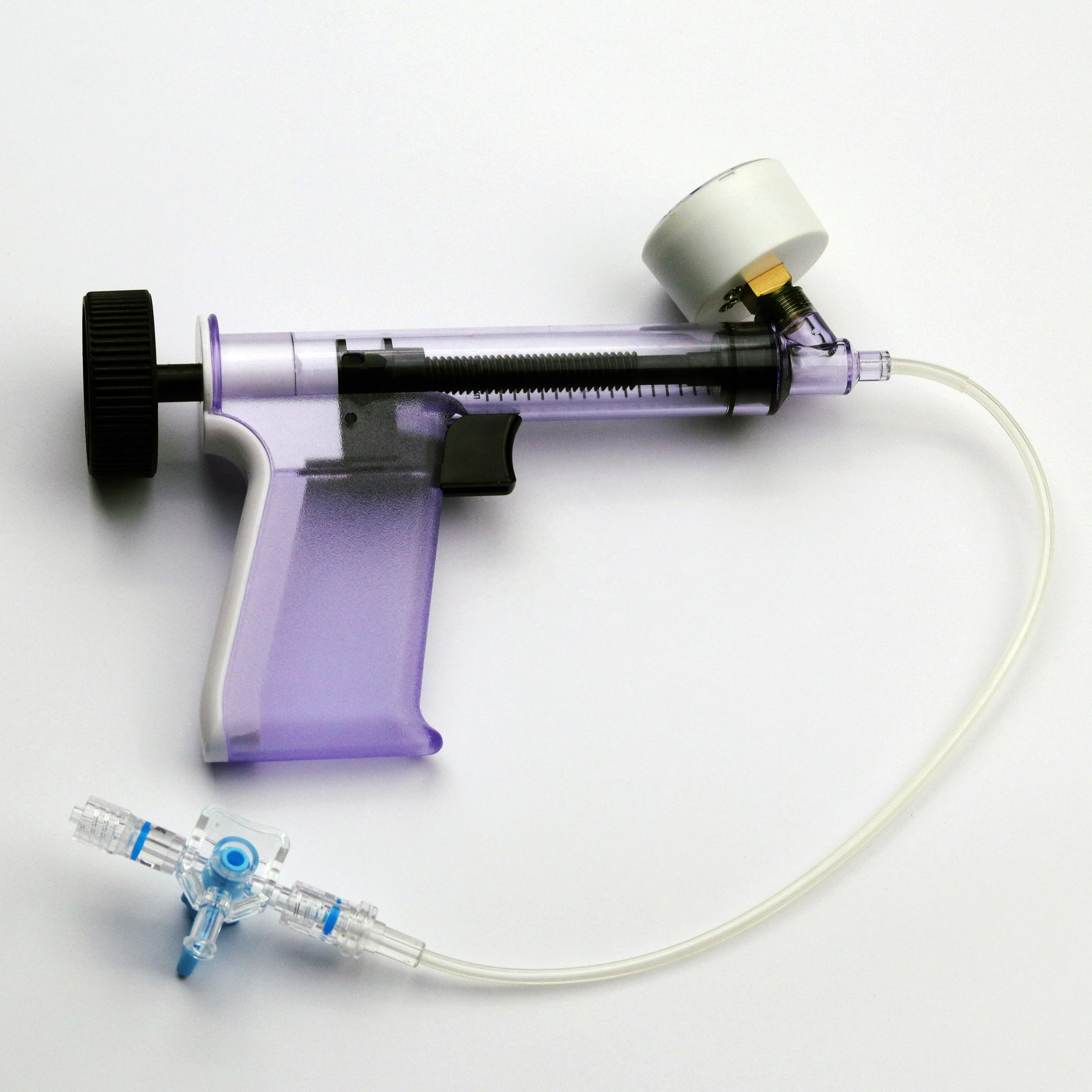 Medical Consumable Angiography Ptca Balloon Catheter Inflator Type Pressure Gauge Balloon Inflation Device fast shipping