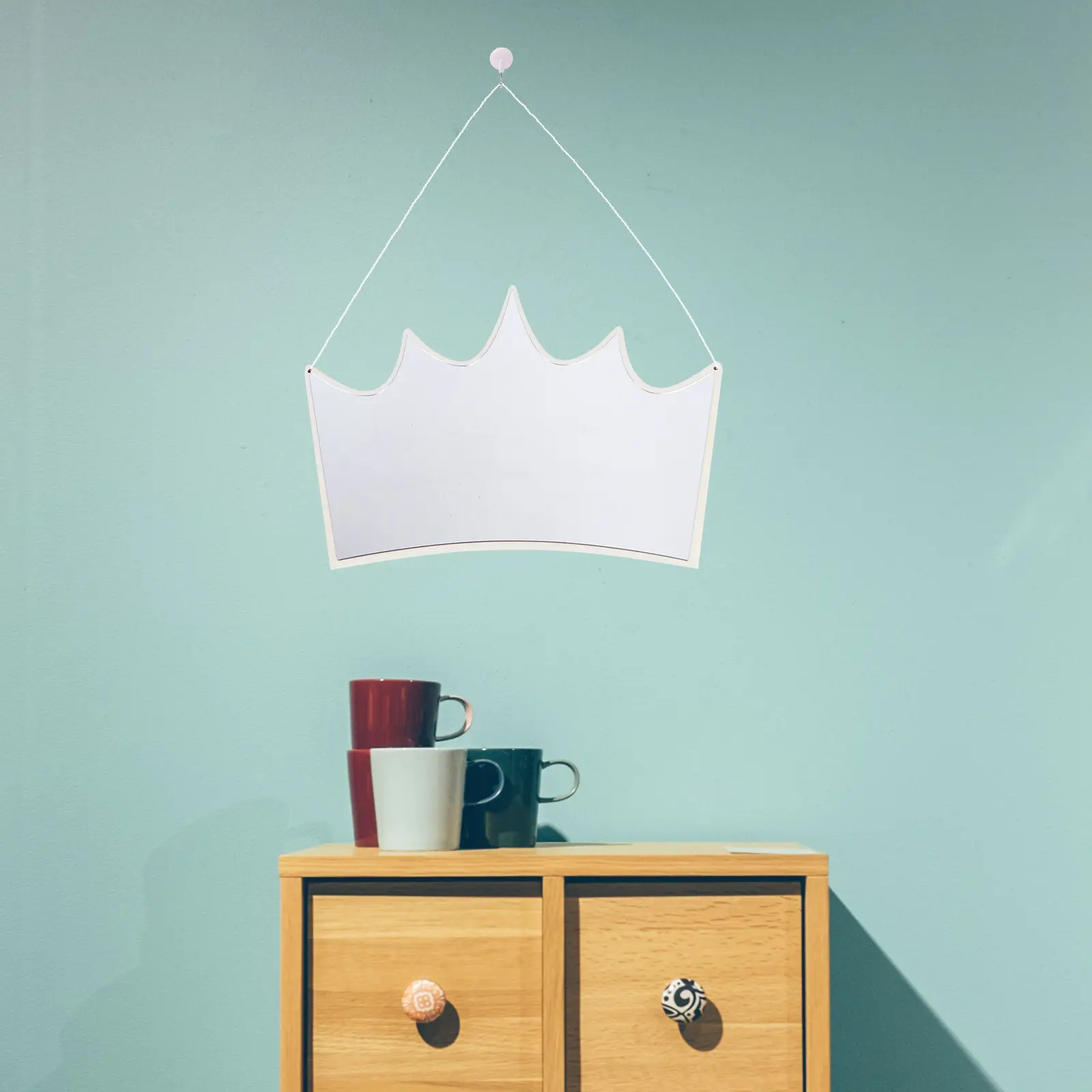

1Pcs Crown Shaped Acrylic Mirror Wall Decor Elegant Creative Mirror Ornament for Housewarming Gift Bedroom Living Room Wall