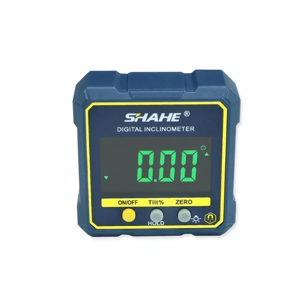 SHAHE Digital Angle Gauge Magnetic Protractor Inclinometer Level Angle Finder Angle Cube Level Box With Magnes And Backlight
