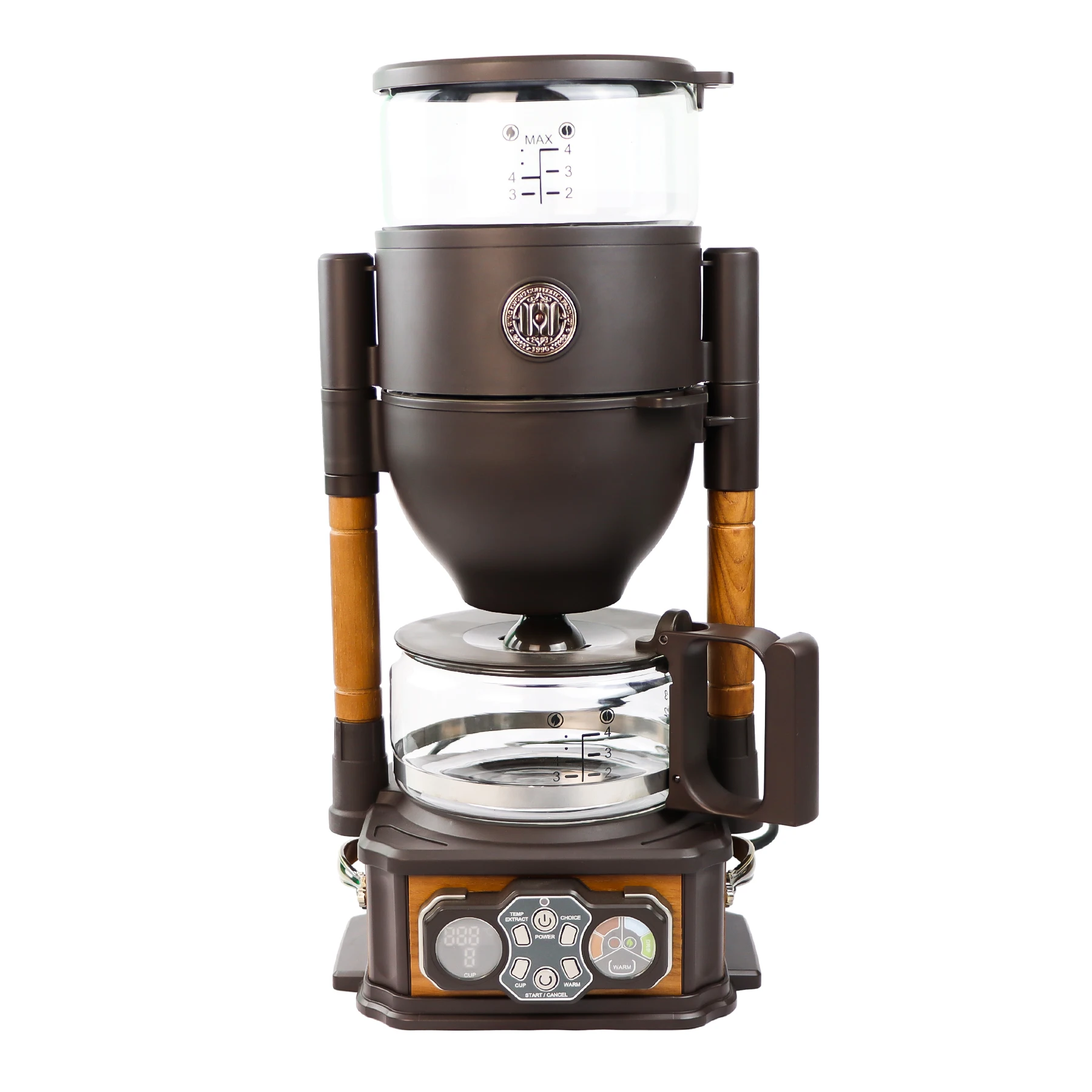 Cafeteras por goteo eléctricas para el hogar, máquina de café automática, máquina de café expreso, gotero de té con olla de vidrio