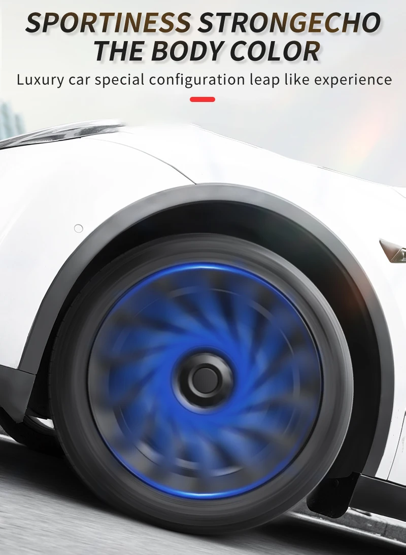 4-teilige Radabdeckung für Tesla Model Y 19 Zoll Performance Automobil Ersatz-Radkappe Vollrandabdeckung Auto-Zubehör 2020-2024 – Detail 13
