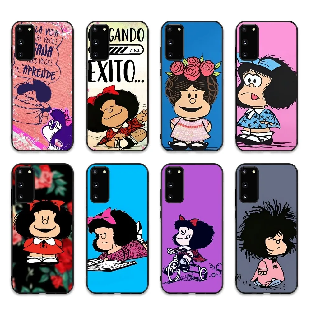 Anime M-Mafalda Phone Case Silicone PC+TPU For Samsung S10 20 30 22 23 24 Plus Lite Ultra Cover