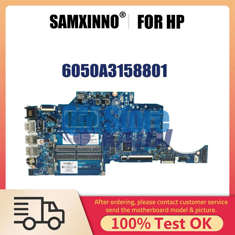 Notebook Mainboard For HP 14-CF 14-CK 240 G7 240 G8 L89469-601 L89470-601 Laptop Motherboard CPU I3 I5 I7 10th Gen 6050A3158801