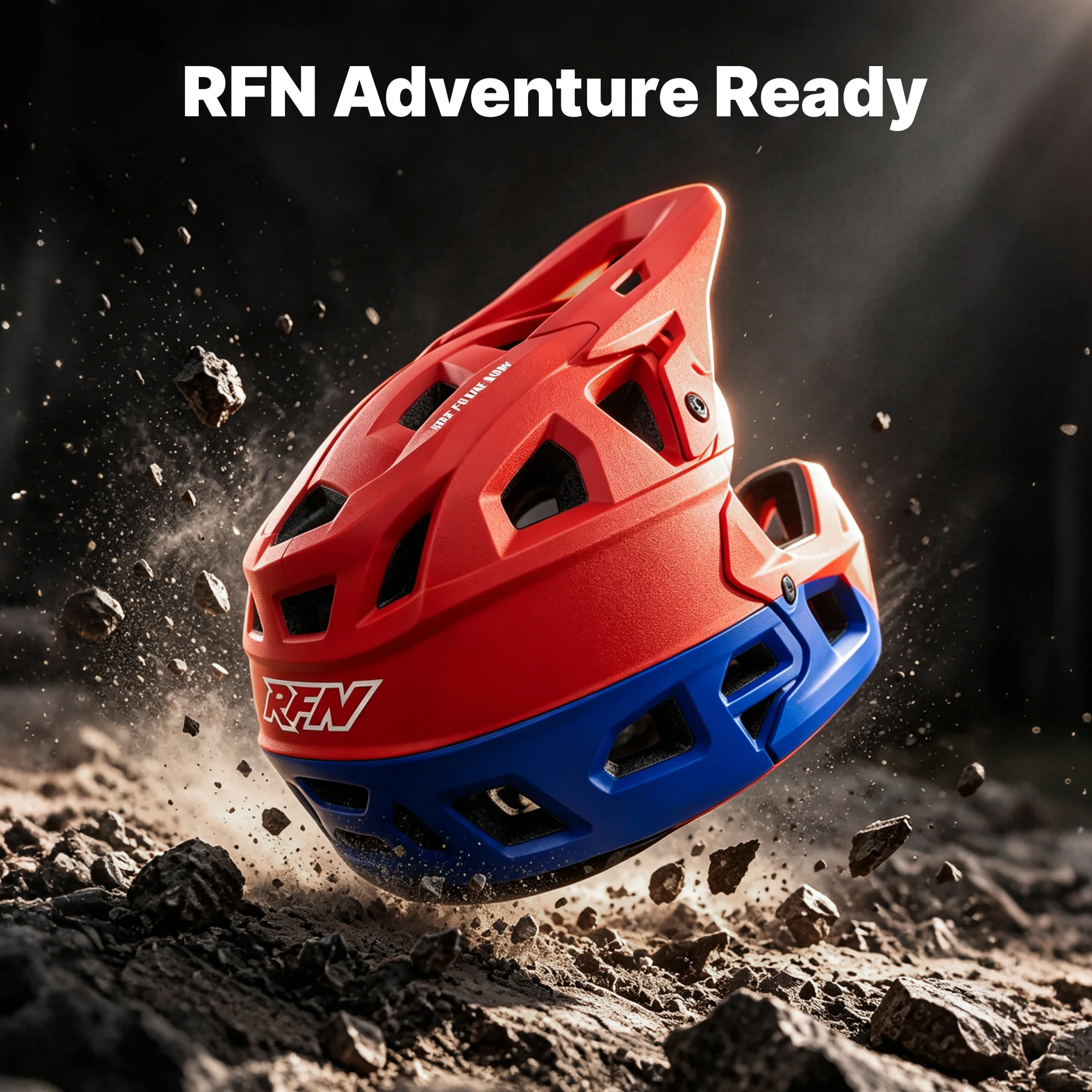 RFN Kids Helmet for Kids Electric Dirt Bike, Helmet with Detachable Visor, Optimized Aero Ventilation, Adjustable Lightweight Off-Road Riding Helmet